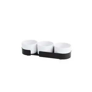 DesignBite - BIG HUG skåle til snacks - sæt med 3 stk. – Black