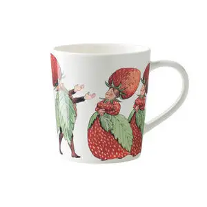 Design House Stockholm - Elsa Beskow Mug 40 cl with handle - The Strawberry Family