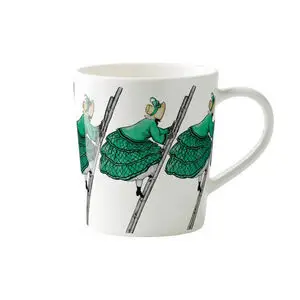 Design House Stockholm - Elsa Beskow Mug 40 cl with handle - Aunt Green