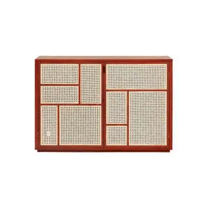 Design House Stockholm - Air sideboard - Red, Cane