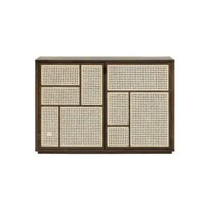 Design House Stockholm - Air sideboard - Dark Oak, Cane
