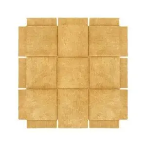 Design House Stockholm - Basket Rug 180*180 - Yellow Ochre