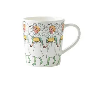 Design House Stockholm - Elsa Beskow Mug 40 cl with handle - Marguerite