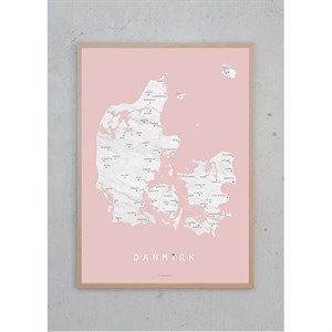 Image of Martin Moore - plakat A3 - Danmark rosa