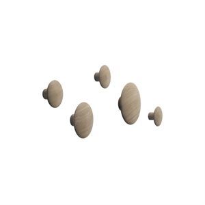 Image of Muuto - The Dots - sæt med 5 knage (eg)