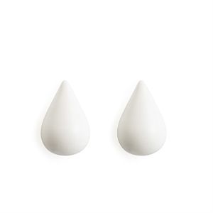 Image of Normann Copenhagen Dropit knage Small (hvid) (2 stk. i en æske)