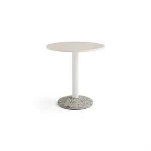 HAY havebord - Keramik bord - Ceramic table - Varm hvid - Ø 70 cm