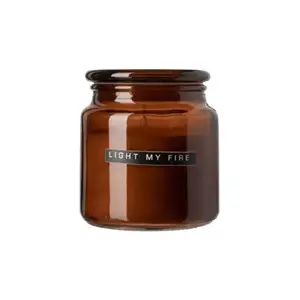 WELLmark - stort duftlys - amber - cedarwood LIGHT MY FIRE