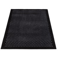 tica copenhagen - Smudsmåtte - Dots - sort/grå - 90x130 cm 