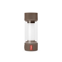 Fatboy Tjoepke lampe i mud, cylindrisk form, enkel præsentation, moderne design.