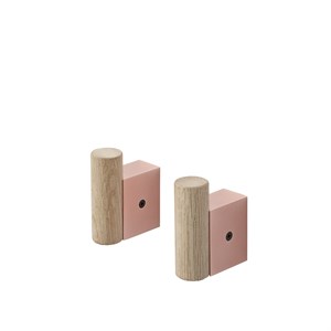 Image of Muuto - Knage - Sæt af 2 - Eg / rosa