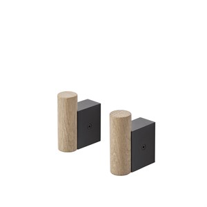 Image of Muuto - Knage - Sæt af 2 - Eg / sort