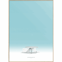 Enklamide - Illustration - Tankstation - 70x100 cm