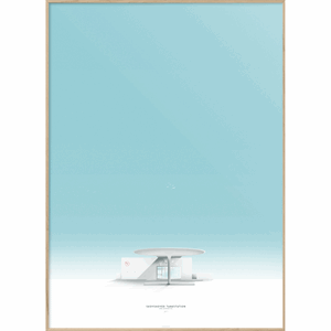 Enklamide - Illustration - Tankstation - 70x100 cm