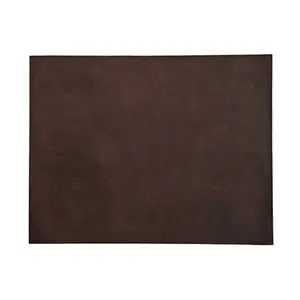 Fuhrhome - Dækkeserviet - sæt med 4 stk. - Mørkebrun bøffel læder