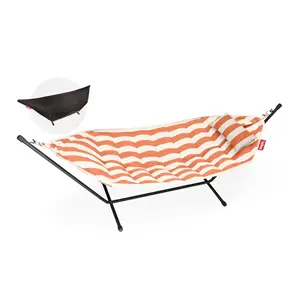 Fatboy hængekøje Superb Deluxe - Stripe Orange Creme - Inkl. pude og regncover
