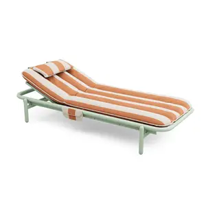 Fatboy - Sunbun Daybed - Solseng - Mist Green/Stripe Orange Creme