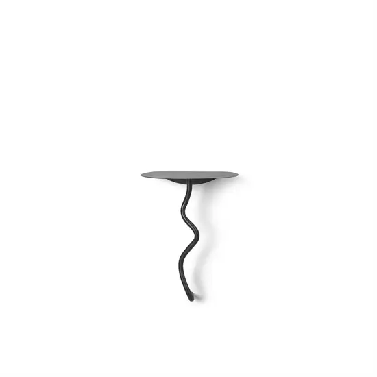 Ferm Living - Sidebord - Curvature Wall Table - Black Brass