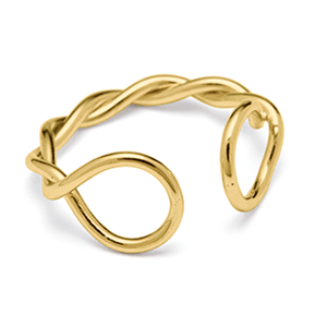 Image of Louise Kragh - Fingerring - Twist - guld
