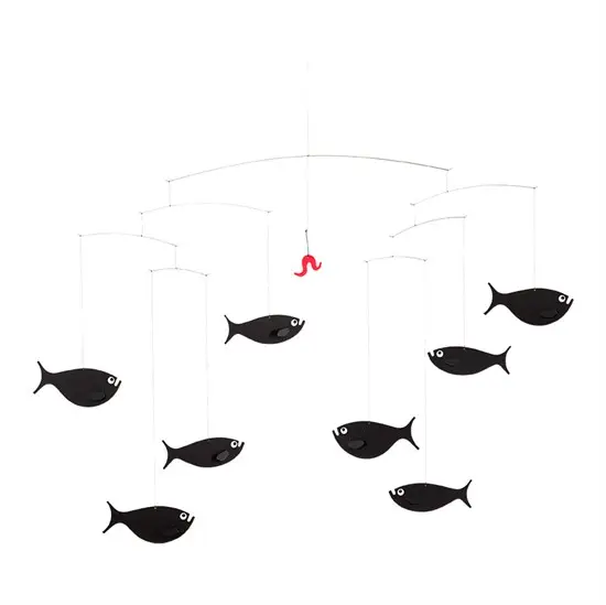 Flensted hanging art - Fiskestime mobile