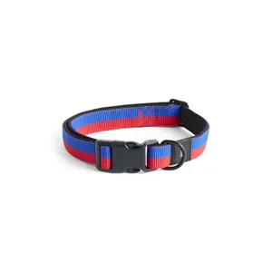 Hay - Hundehalsbånd - Dogs Collar Flat - Red, blue - M/L