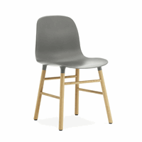 Normann Copenhagen stol - Form Stol  i grå/eg