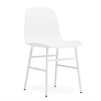 Normann Copenhagen stol - Form Stol  i hvid/stål