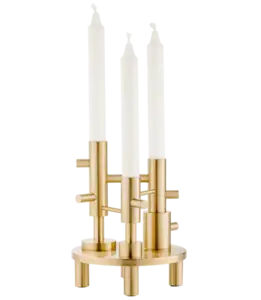 Fritz Hansen - Lysestage - large - messing - 16 cm x 20 cm 
