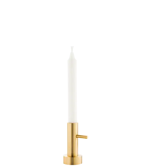 Frtiz Hansen - Lysestage - Single #1 - messing - 10x5 cm