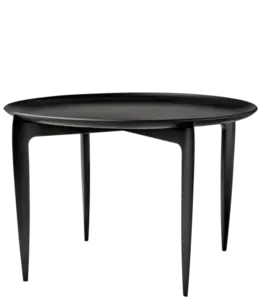 Fritz Hansen - Tray Table Large - sort - Ø 60 cm