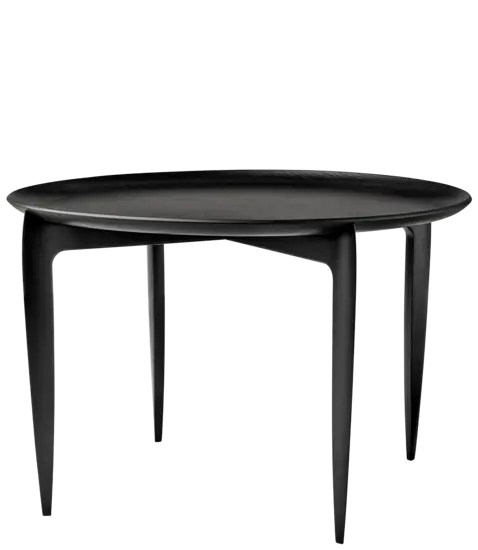 Fritz Hansen - Tray Table Large - sort - Ø 60 cm