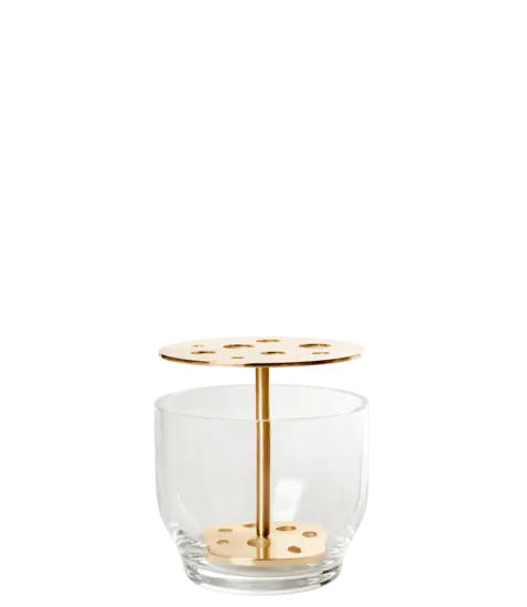 Fritz Hansen - Ikebana Vase Small - messing - 12x13 cm