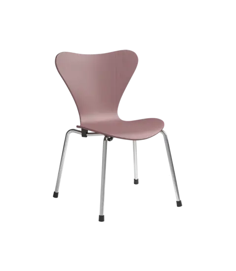 Fritz Hansen - Børnestol - Series 7™ - Wild Rose/krom ben