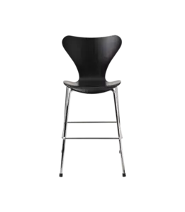 Fritz Hansen - Juniorstol - Series 7™ - Sort/krom ben - junior syver stolen