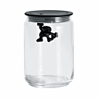 Alessi - Gianni opbevaringsglas - black