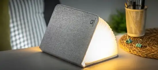 Gingko - LED Smart Fabric Booklight - Urban Grey