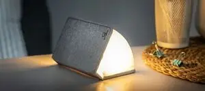 Gingko - LED Smart Fabric Booklight - Urban Grey - Mini 