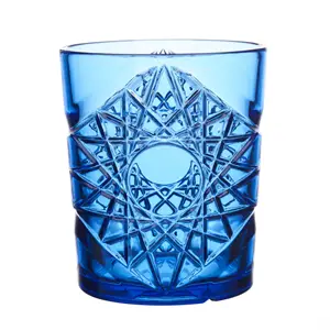 glassFORever - Krystal Glas - Premium - Brudsikkert Plastik - Blå - 35cl