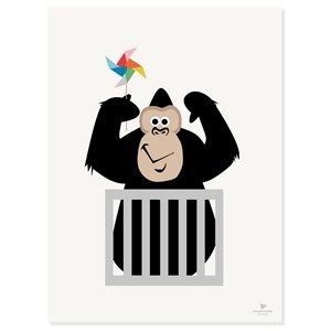 Image of KAI Copenhagen - Plakat med gorilla - 30x40 cm.