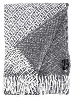 Image of Skriver Collection - Plaid - Grå & hvid