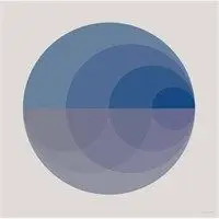 VISSEVASSE - Gradient blue plakat - 50x50 cm