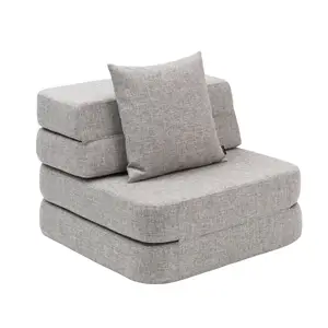 by KlipKlap - Sofa - KK 3 Fold Sofa Single - Multi Grey w. Grey - Grå