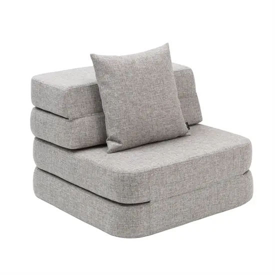 by KlipKlap - Sofa - KK 3 Fold Sofa Single - Multi Grey w. Grey - Grå