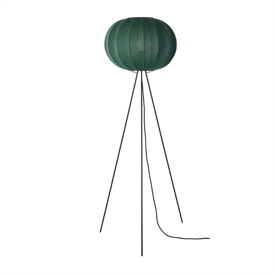 Made By Hand - Gulvlampe - Knit-Wit 45 Round Floor High - Tweed Green