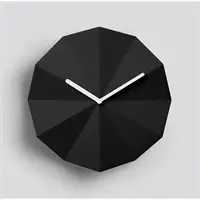 LAWA Design - Delta ur, sort m. hvide visere
