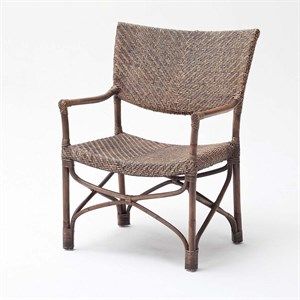 Image of NovaSolo - Wickerworks Squire Kurvestol - Brun Natur (sæt af 2)