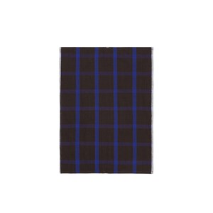 Ferm Living - Viskestykke - Hale - Chocolate/Bright Blue