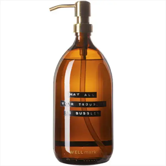 WELLmark - Håndsæbe - amber/brass bamboo -  1L - MAY ALL YOUR TROUBLES