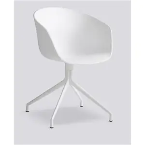 Hay - Stol - AAC20 - About a Chair - hvid med hvide ben og drejestel