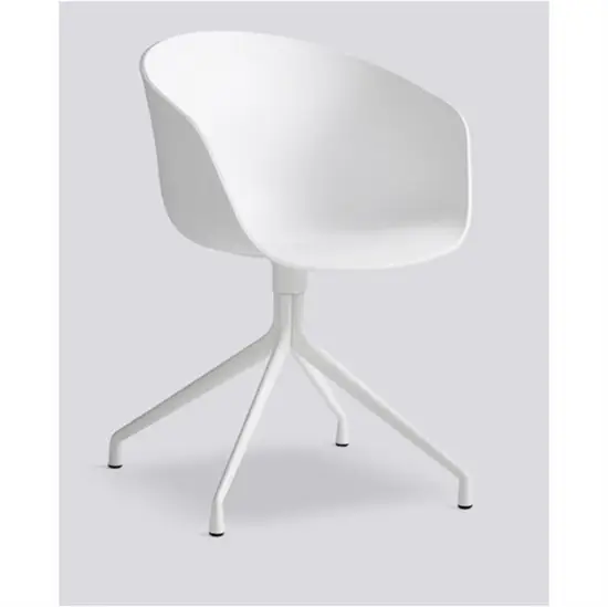 Hay - Stol - AAC20 - About a Chair - hvid med hvide ben og drejestel